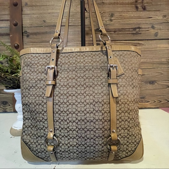 Coach Signature Gallery Mini C Khaki Large Carryall Tote Bag NWOT - Picture 12 of 12